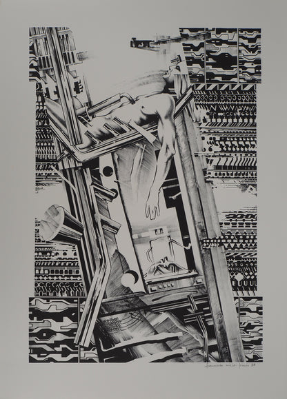 Francisco MELO : Homme du futur - Lithographie originale signée