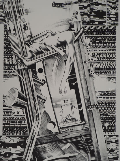 Francisco MELO : Homme du futur - Lithographie originale signée