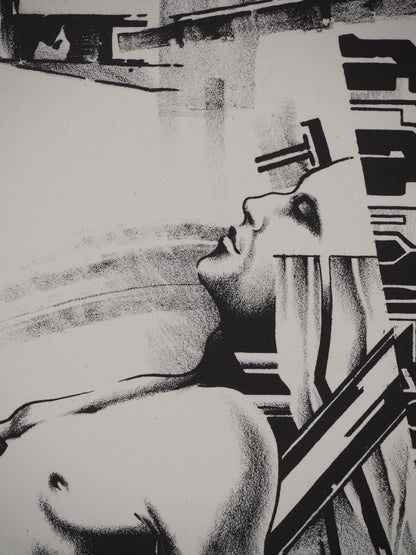 Francisco MELO : Homme du futur - Lithographie originale signée
