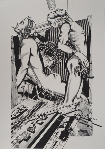 Francisco MELO : Couple de Cyborgs - Lithographie originale signée