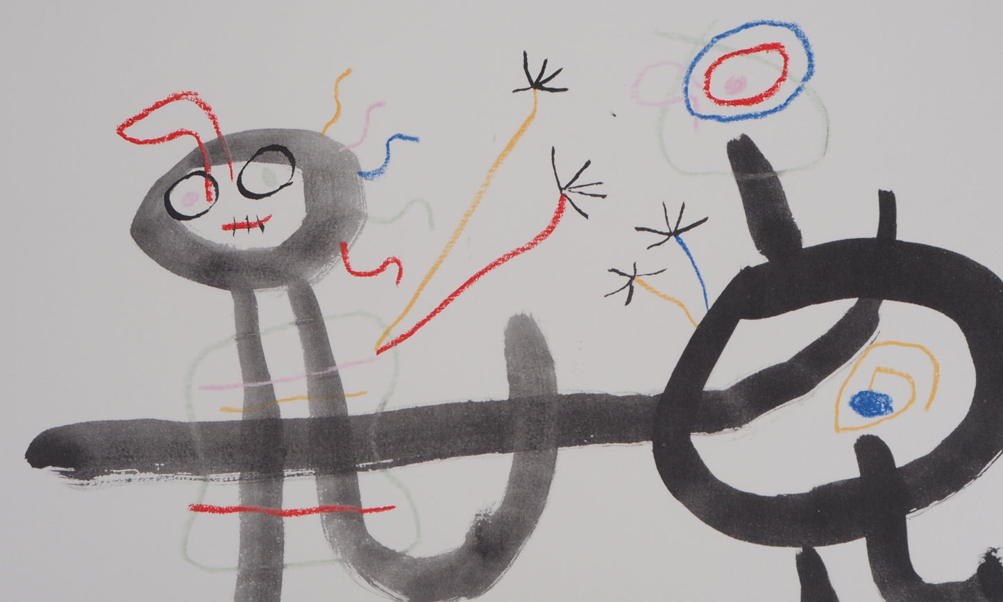 Joan MIRO : Les amoureux - Lithographie signée
