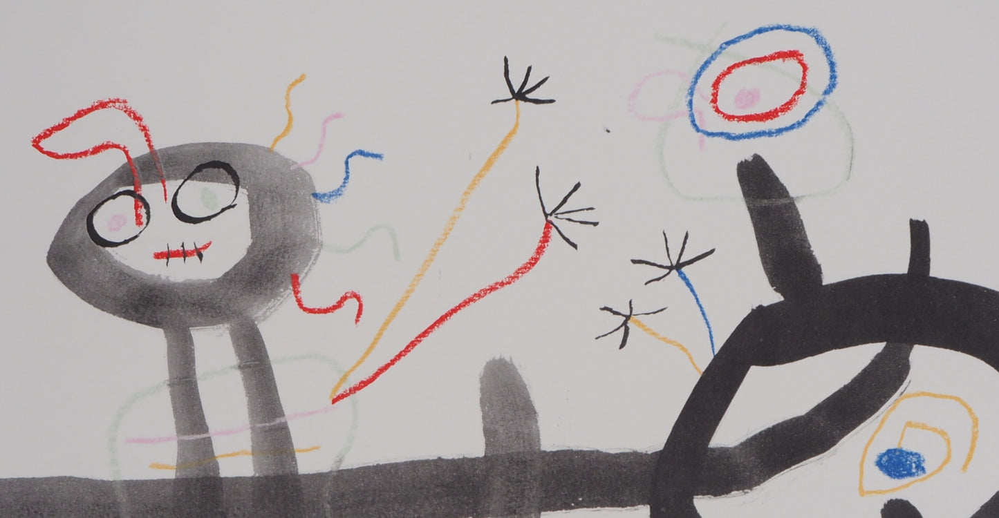 Joan MIRO : Les amoureux - Lithographie signée