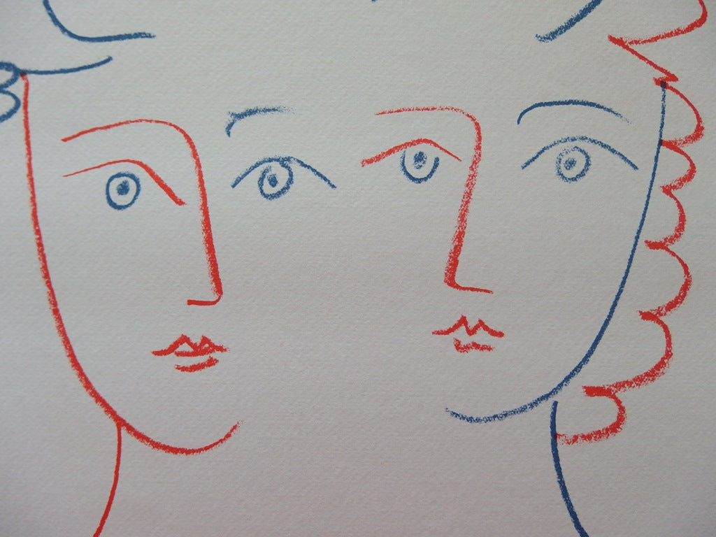 Pablo PICASSO : Couple à la colombe - Lithographie signée