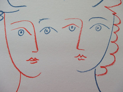 Pablo PICASSO : Couple à la colombe - Lithographie signée
