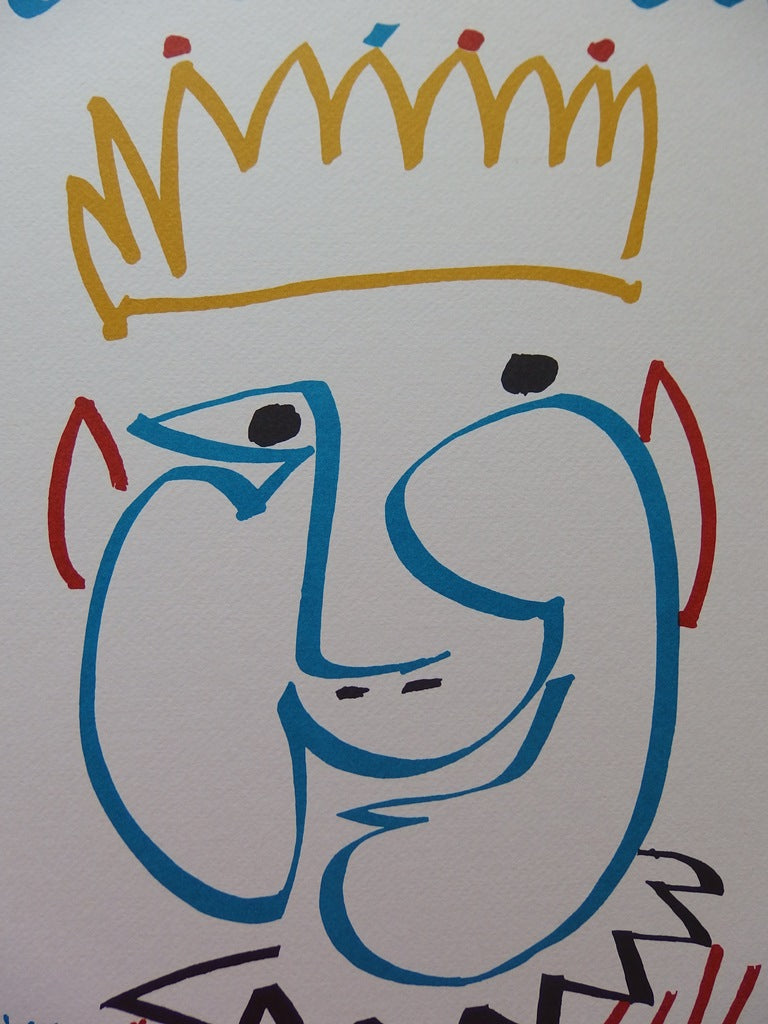 Pablo PICASSO : Carnaval, Le Roi - Lithographie signée