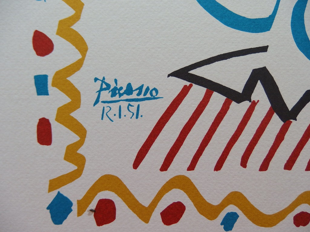 Pablo PICASSO : Carnaval, Le Roi - Lithographie signée