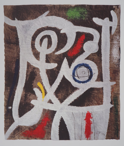 Joan MIRO : Femme surréaliste - Lithographie signée