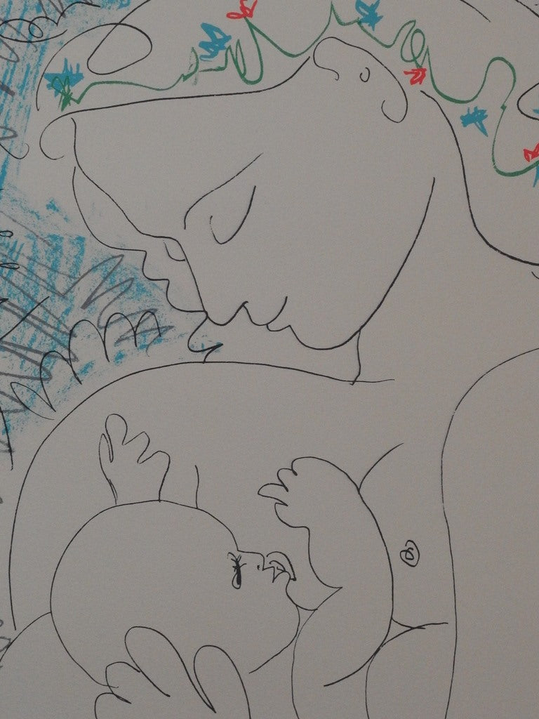 Pablo PICASSO : Maternité - Lithographie signée