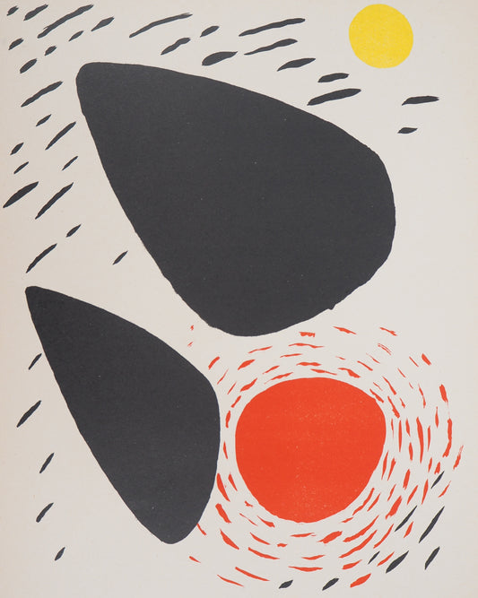 Joan MIRO : Poésie de l'espace : Formes en mouvement - Lithographie originale