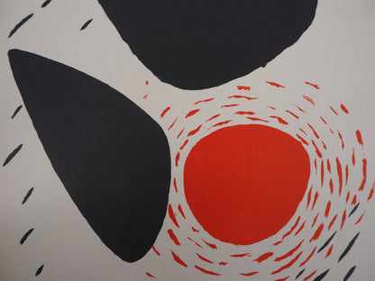Joan MIRO : Poésie de l'espace : Formes en mouvement - Lithographie originale