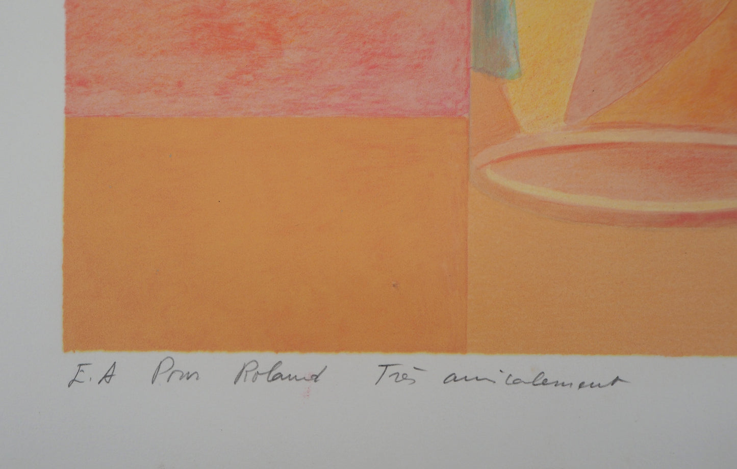 Pierre GARCIA FONS : Magnolia blanc - Lithographie originale signée et dédicacée