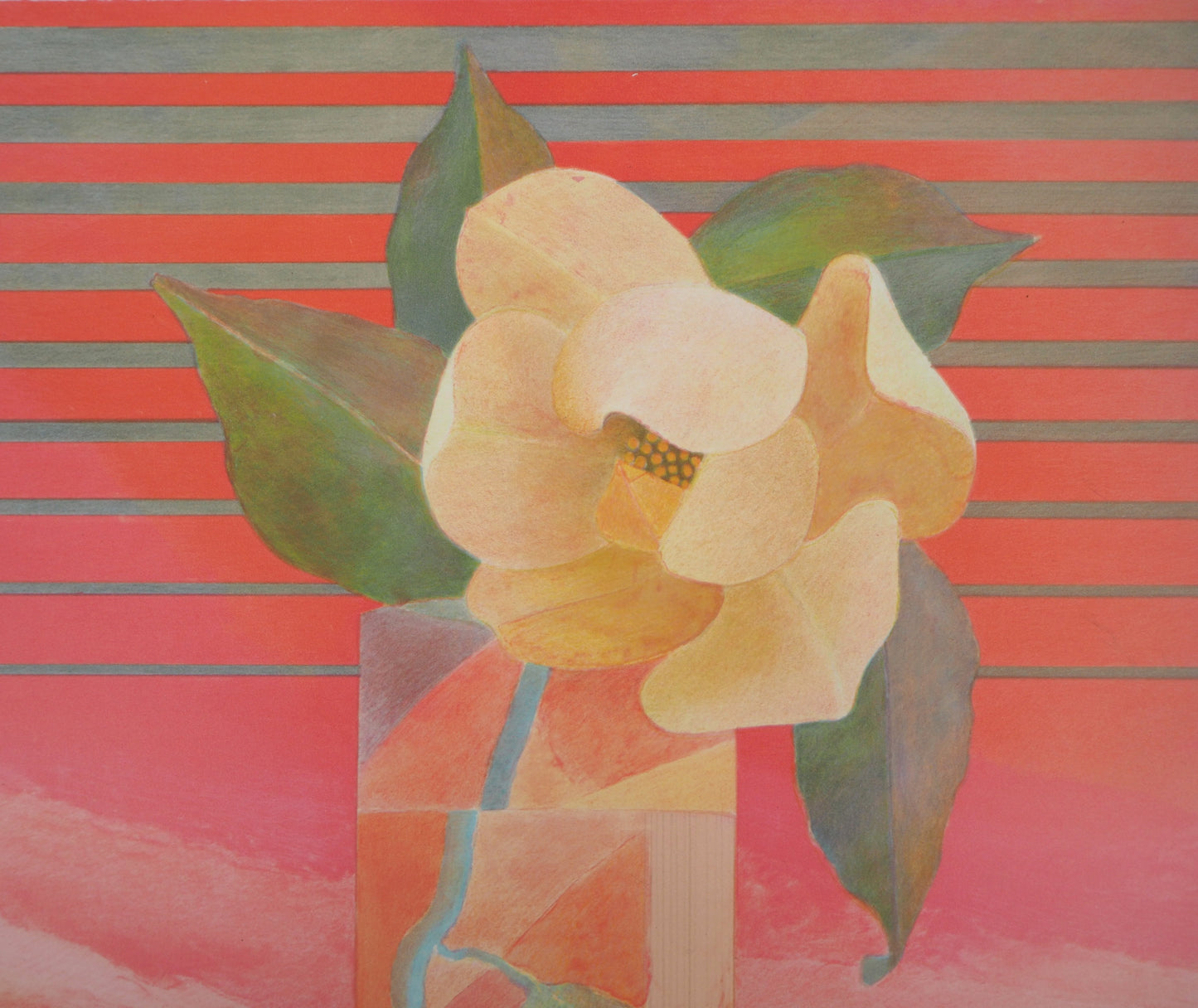 Pierre GARCIA FONS : Magnolia blanc - Lithographie originale signée et dédicacée