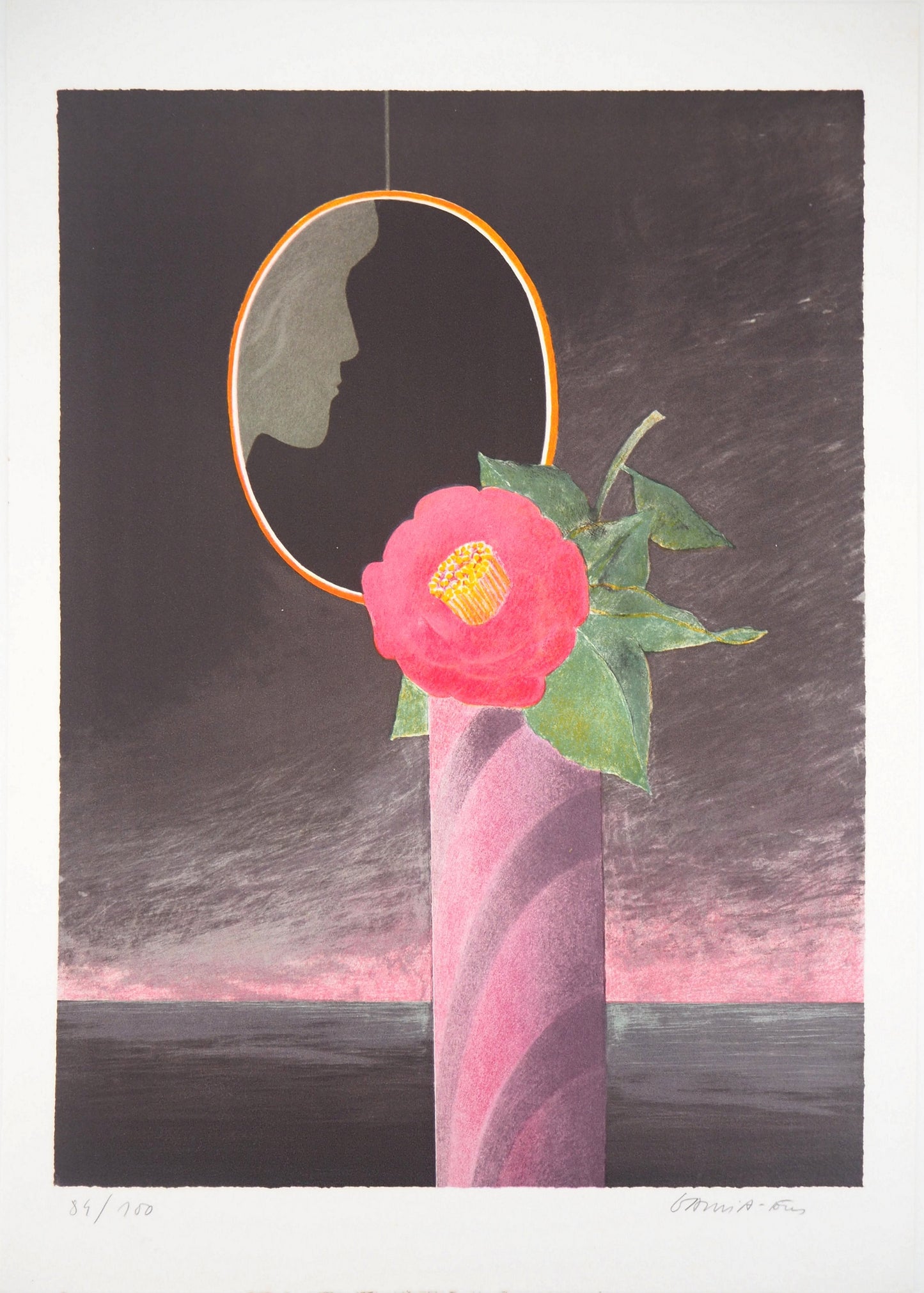Pierre GARCIA FONS : Reflet dans le miroir - Lithographie originale signée