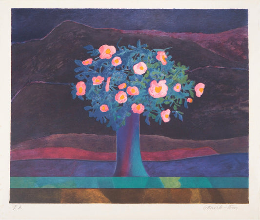 Pierre GARCIA FONS : Arbre fleuri - Lithographie originale signée