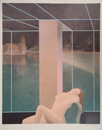 Pierre GARCIA FONS : Femme endormie - Lithographie originale signée