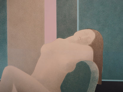 Pierre GARCIA FONS : Femme endormie - Lithographie originale signée