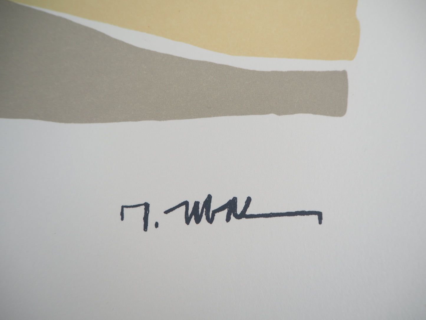 Raoul UBAC : Composition en beige - Lithographie signée