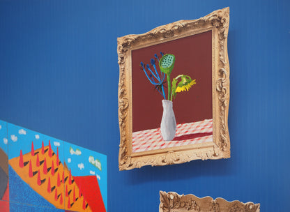 David HOCKNEY : 20 Flowers and Some Bigger Pictures - Affiche originale en couleurs