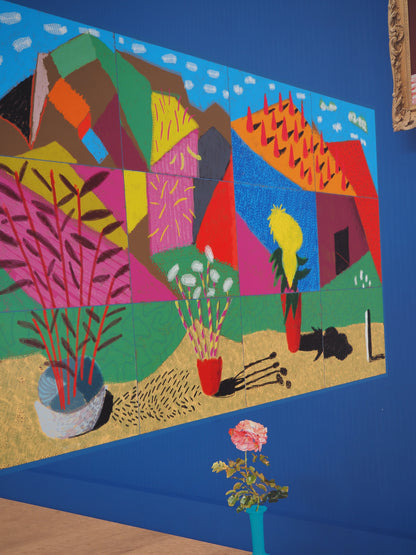 David HOCKNEY : 20 Flowers and Some Bigger Pictures - Affiche originale en couleurs