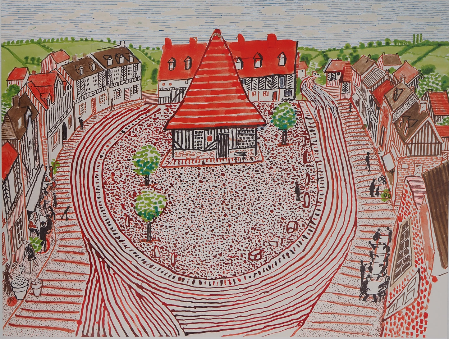 David HOCKNEY : Ma Normandie - Affiche originale en couleurs