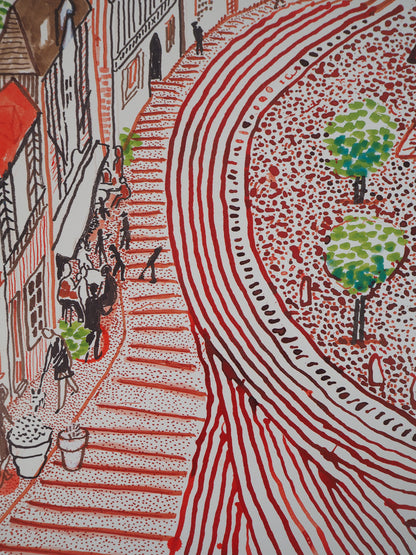 David HOCKNEY : Ma Normandie - Affiche originale en couleurs