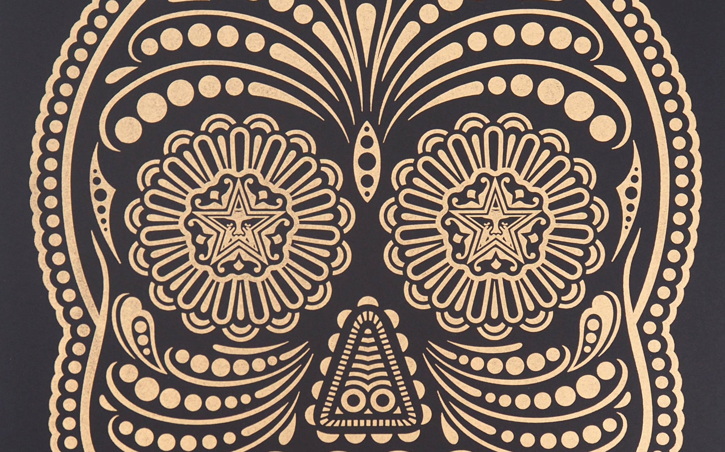 Shepard FAIREY (OBEY) et Ernesto YERENA : Day of the dead Calavera - Letterpress originales signées