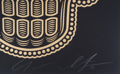 Shepard FAIREY (OBEY) et Ernesto YERENA : Day of the dead Calavera - Letterpress originales signées