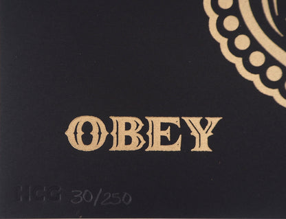 Shepard FAIREY (OBEY) et Ernesto YERENA : Day of the dead Calavera - Letterpress originales signées