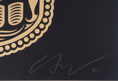 Shepard FAIREY (OBEY) et Ernesto YERENA : Day of the dead Calavera - Letterpress originales signées