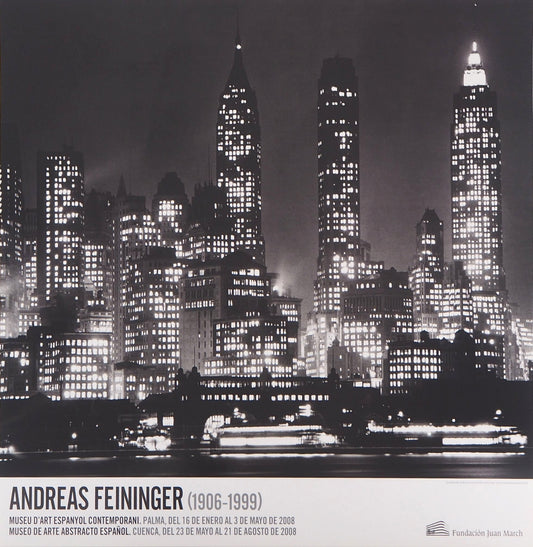 Andreas FEININGER : New-York by night - Affiche originale