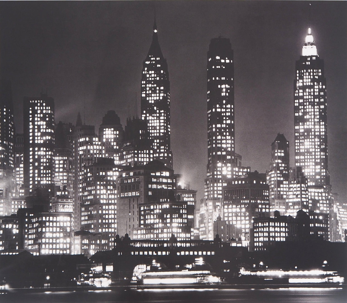 Andreas FEININGER : New-York by night - Affiche originale