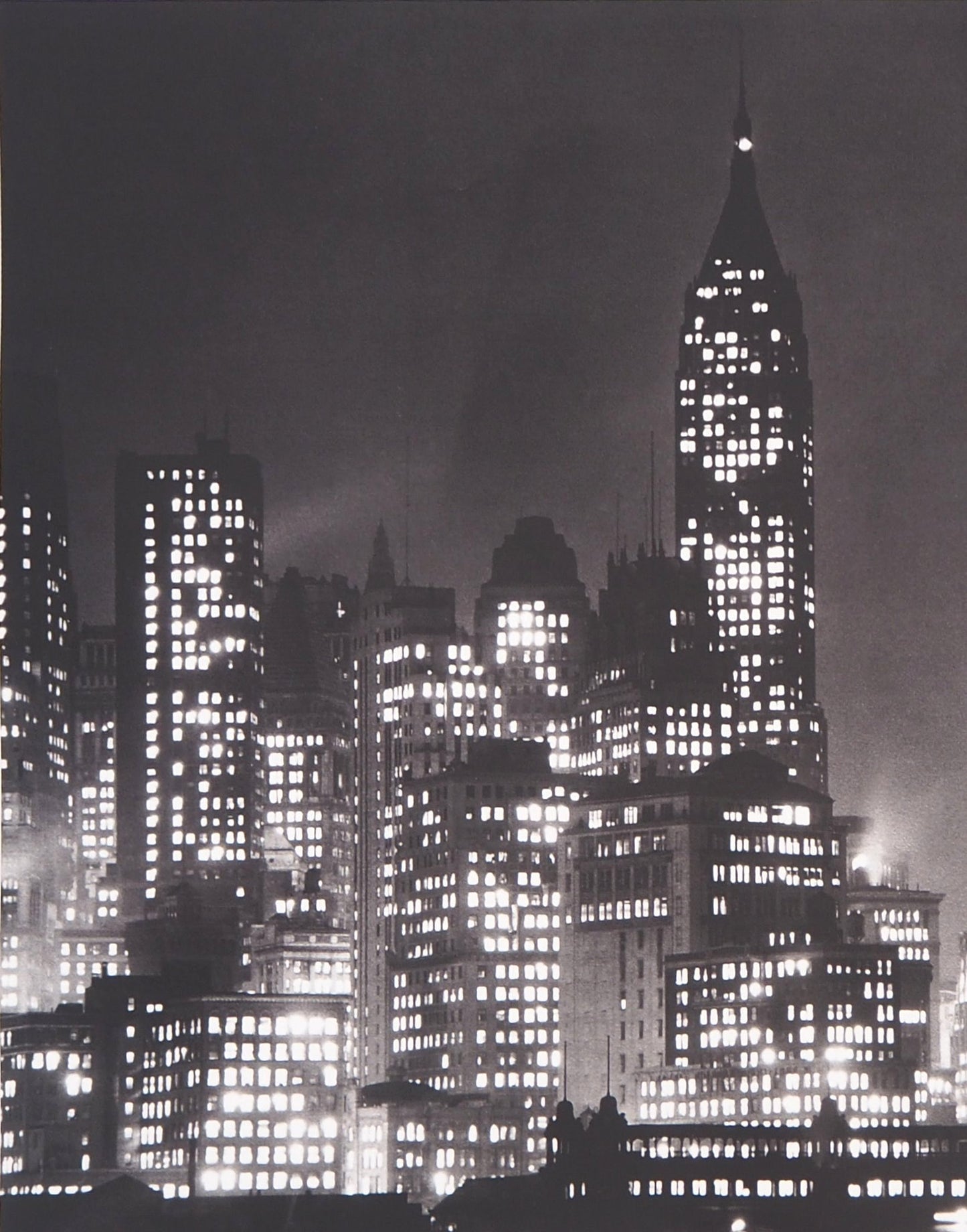 Andreas FEININGER : New-York by night - Affiche originale