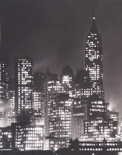 Andreas FEININGER : New-York by night - Affiche originale