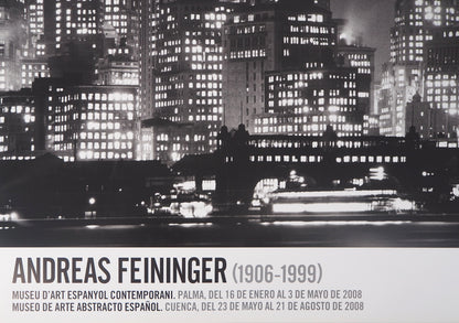 Andreas FEININGER : New-York by night - Affiche originale