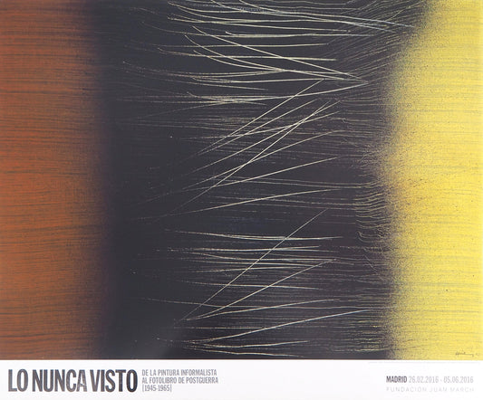 Hans HARTUNG : Composition abstraite - Affiche originale en couleurs