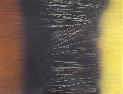 Hans HARTUNG : Composition abstraite - Affiche originale en couleurs