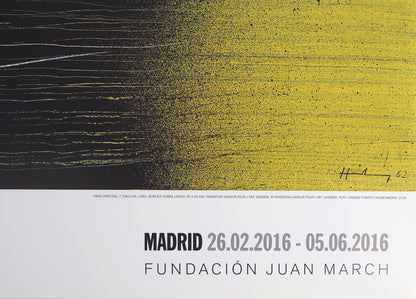 Hans HARTUNG : Composition abstraite - Affiche originale en couleurs