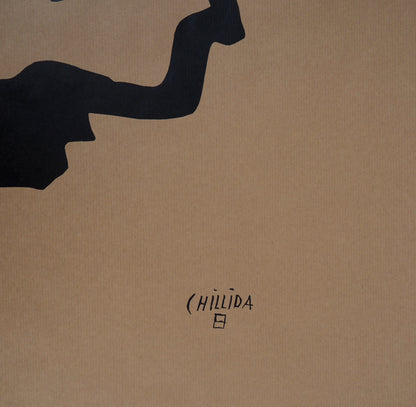 Eduardo CHILLIDA : Abstraction en noir - Affiche originale signée
