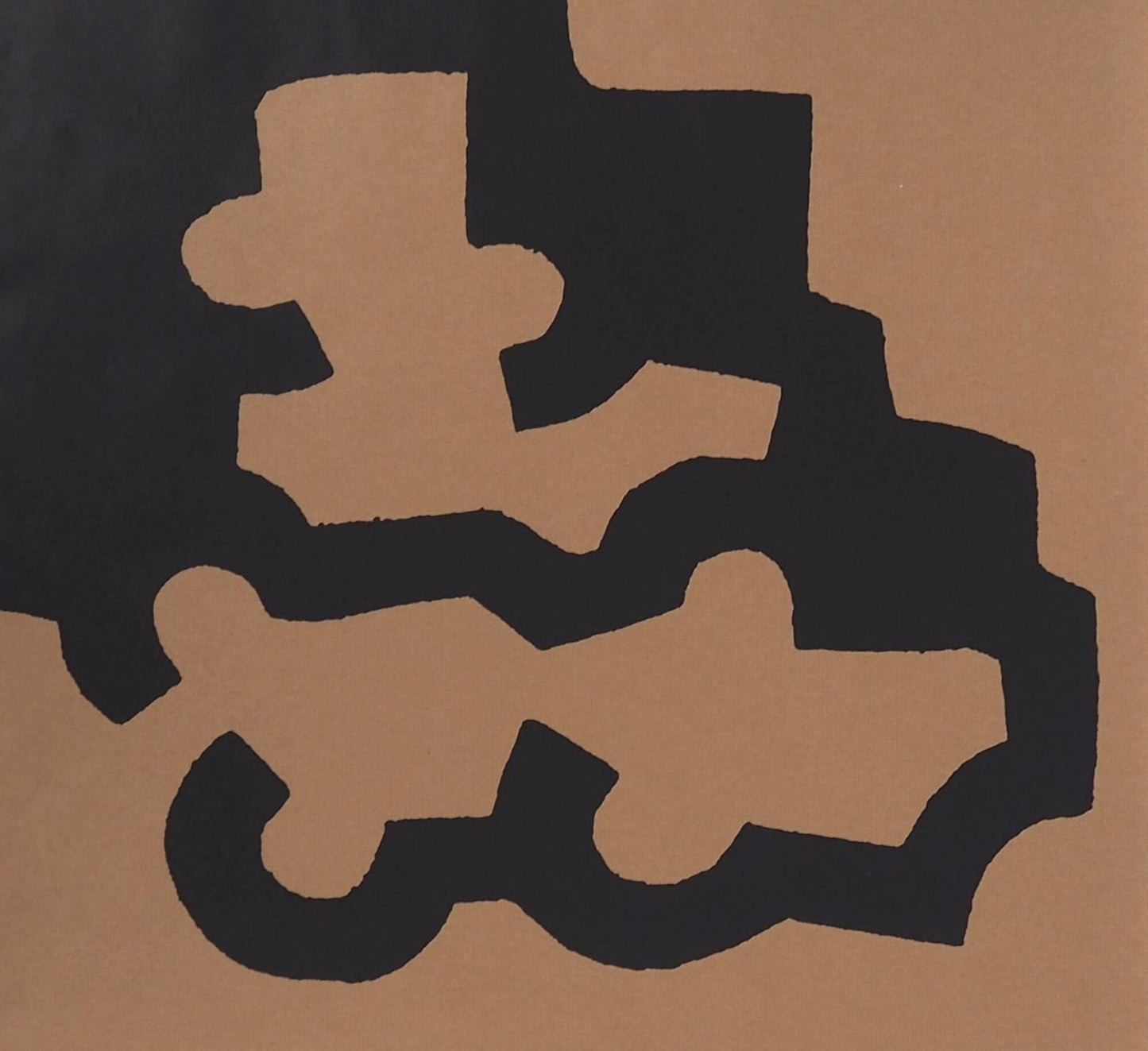 Eduardo CHILLIDA : Abstraction noire - Affiche originale signée