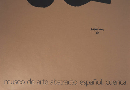 Eduardo CHILLIDA : Abstraction noire - Affiche originale signée