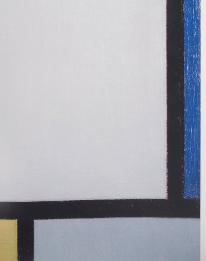 Piet MONDRIAN : Composition en jaune et rouge - Affiche originale signée