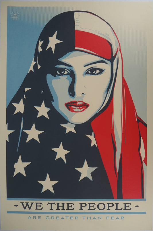 Shepard FAIREY (OBEY) : We the people (are greater than fear) - Lithographie
