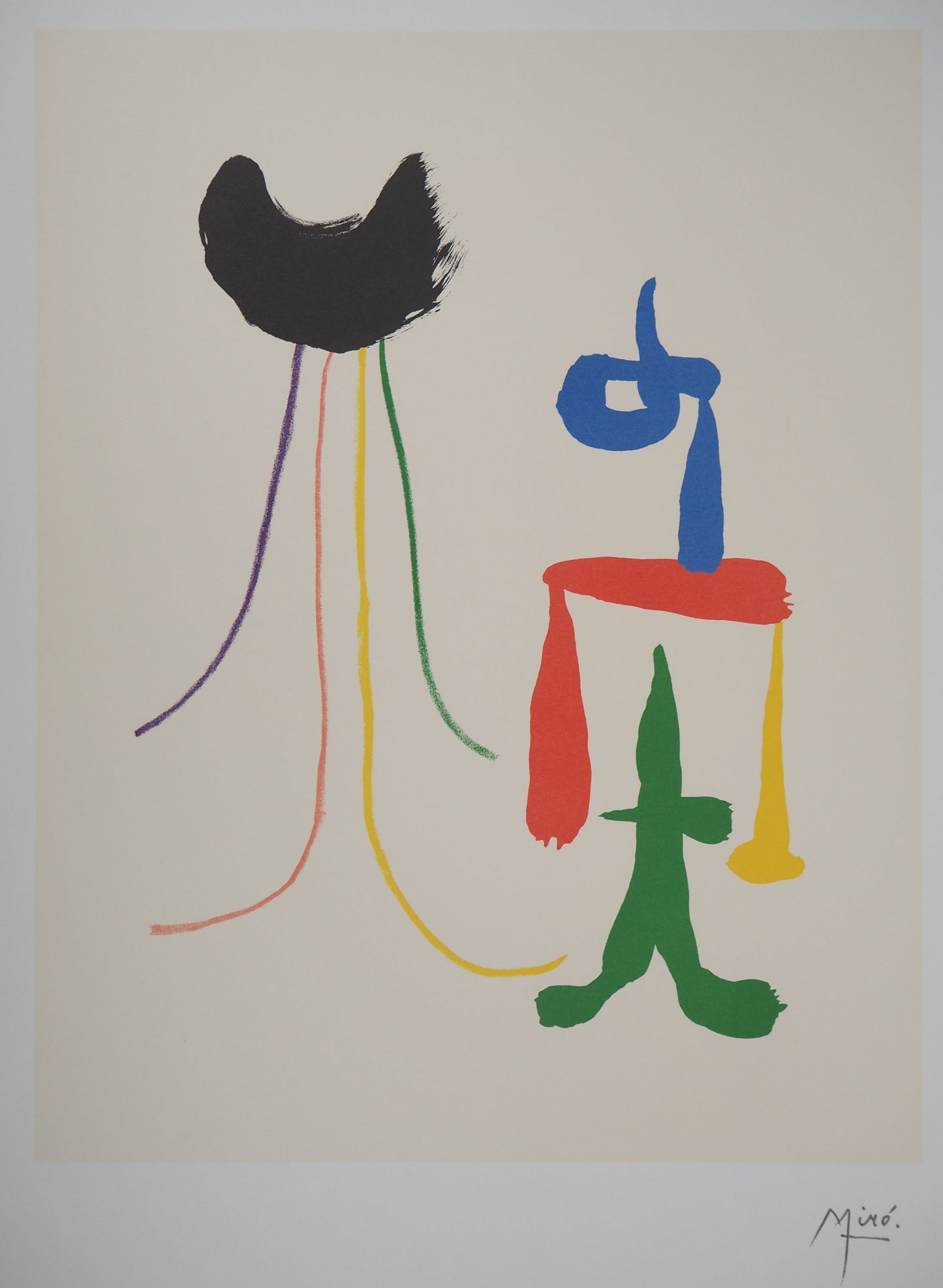 Joan MIRO : Couple surréaliste - Lithographie signée
