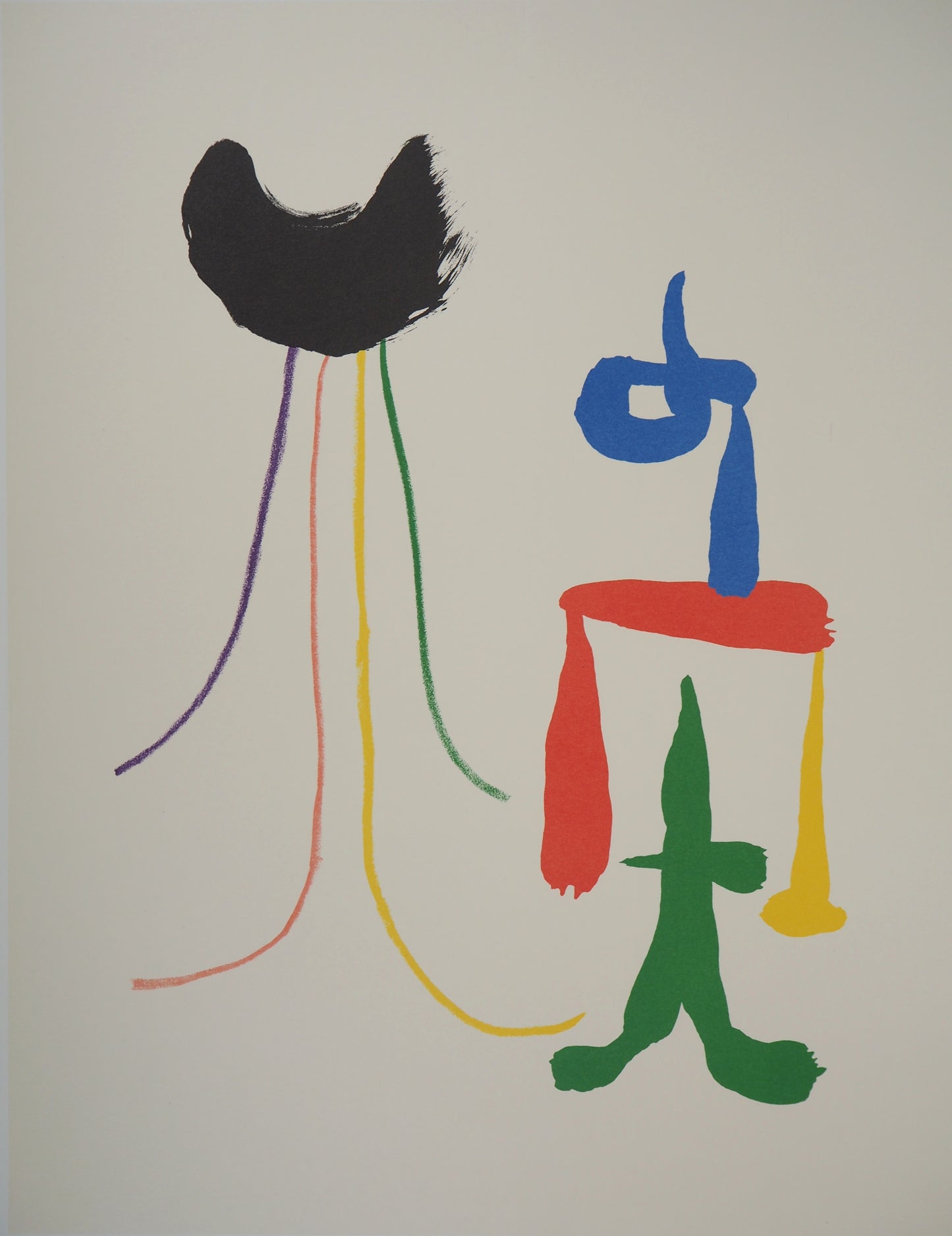 Joan MIRO : Couple surréaliste - Lithographie signée