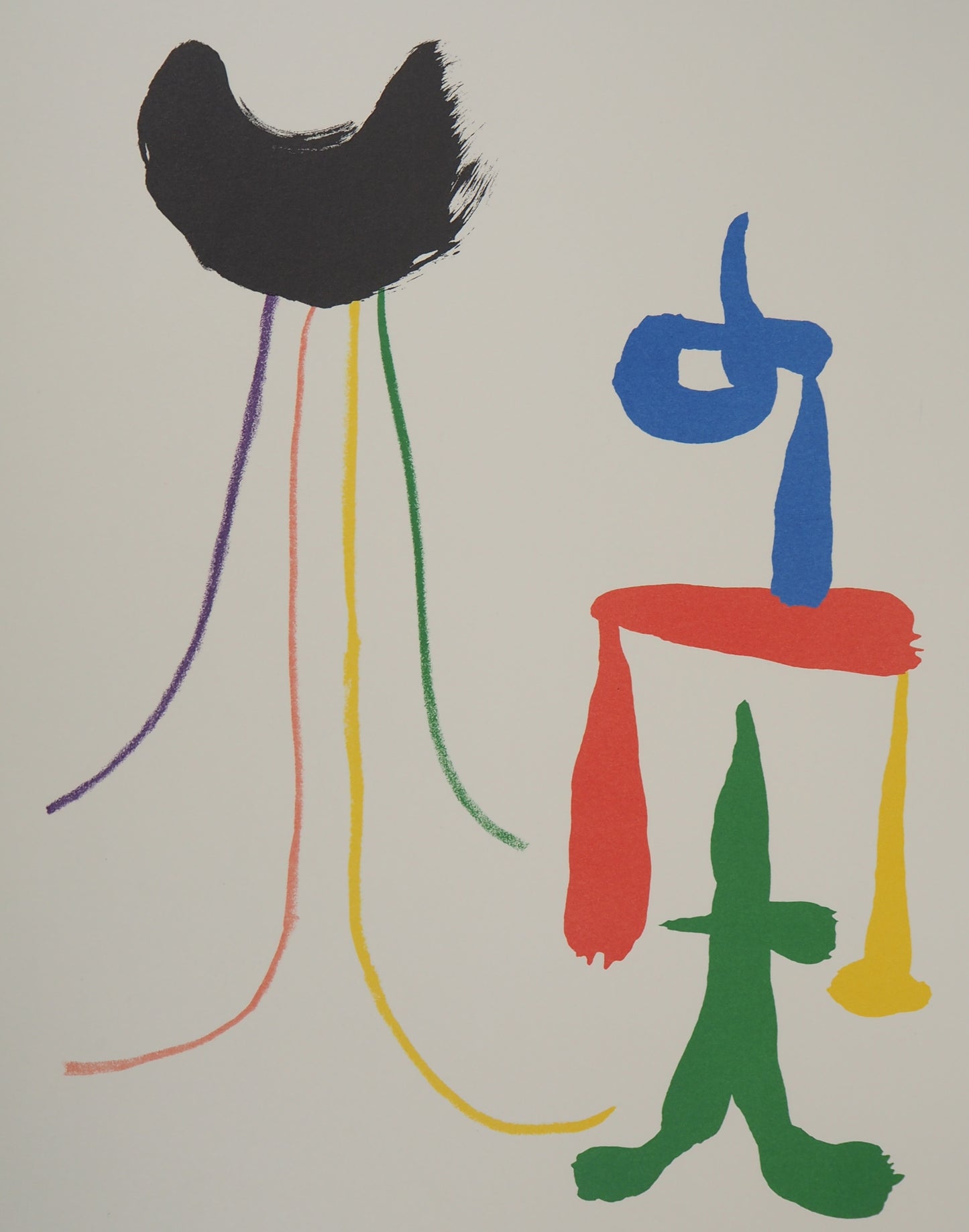 Joan MIRO : Couple surréaliste - Lithographie signée