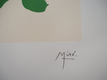 Joan MIRO : Couple surréaliste - Lithographie signée