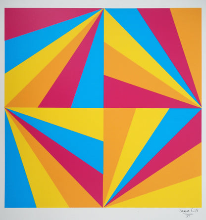 Max BILL : Composition géométrique - Affiche signée