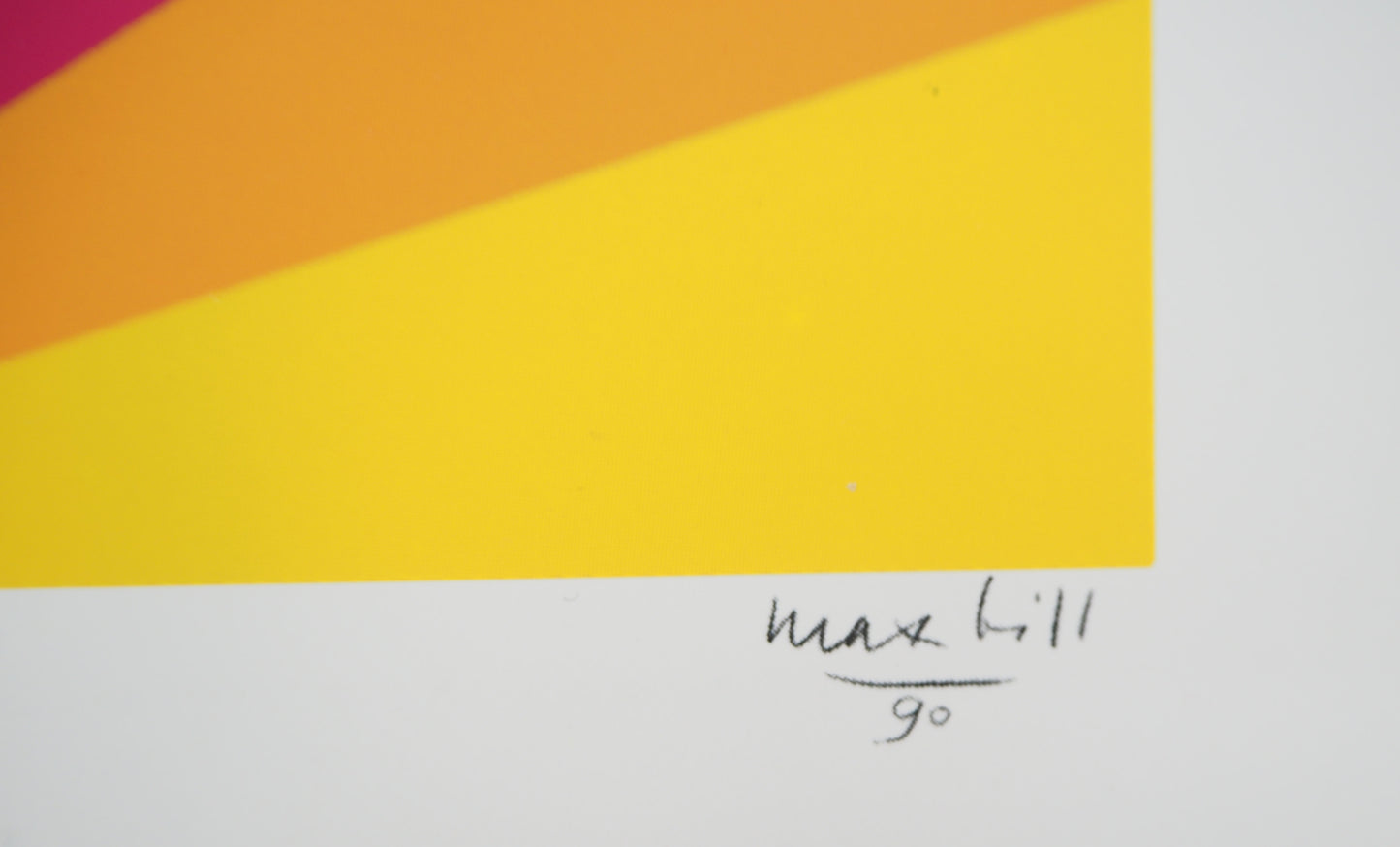 Max BILL : Composition géométrique - Affiche signée