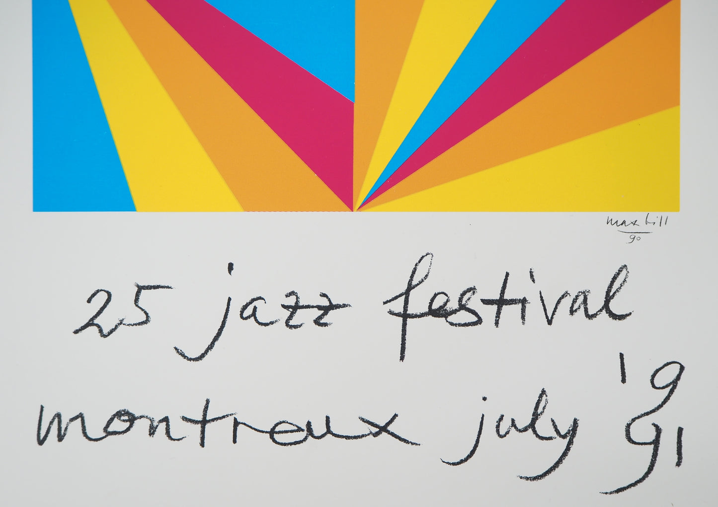 Max BILL : Composition géométrique - Affiche signée
