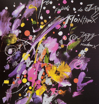 Jean TINGUELY : Harmonie des couleurs, Montreux jazz - Affiche signée